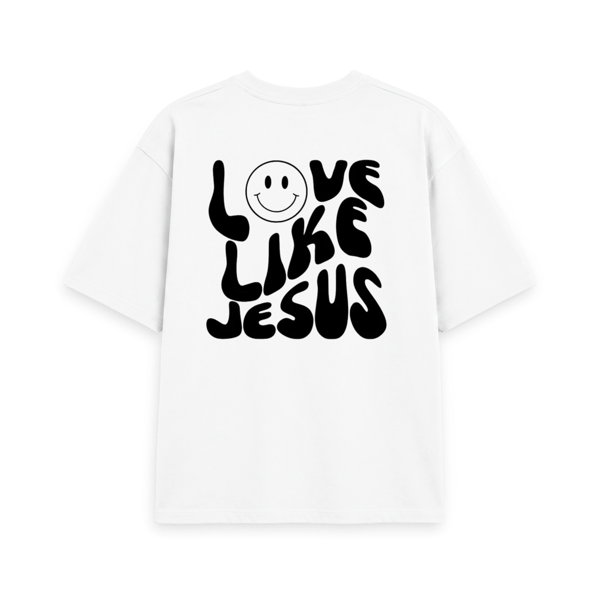 White Printed T-shirt Back