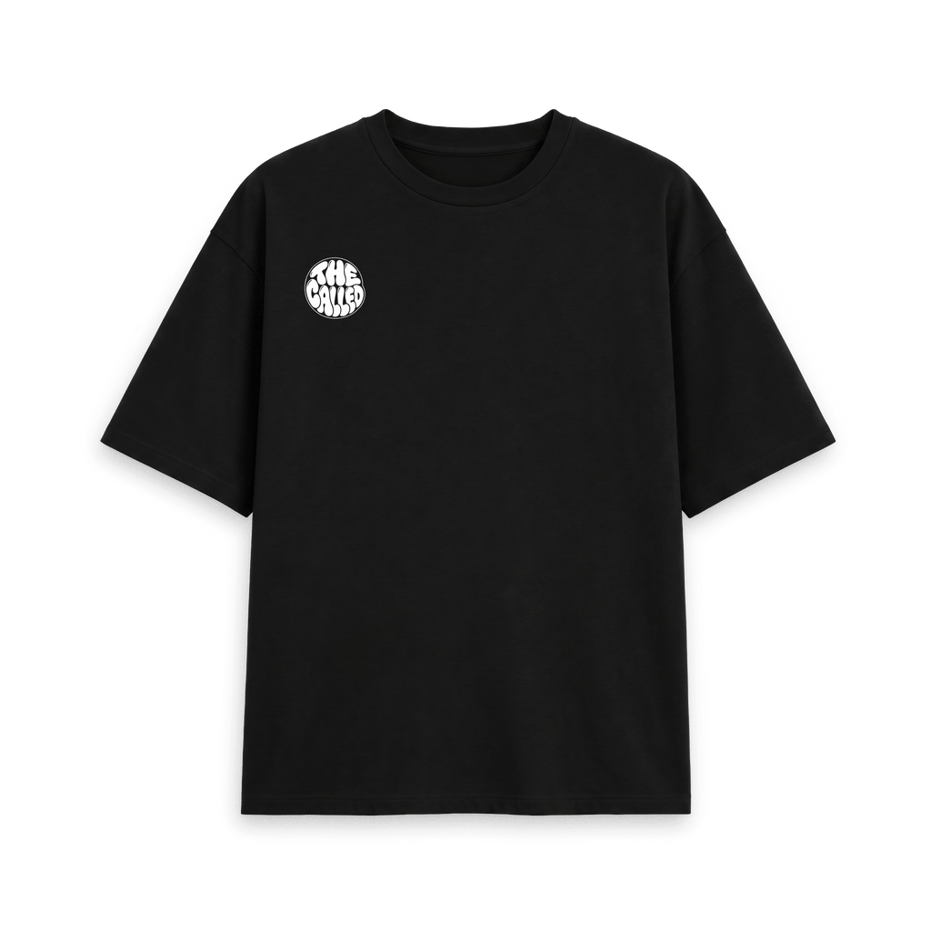 Black Printed T-shirt Front