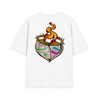 White Printed T-shirt Back