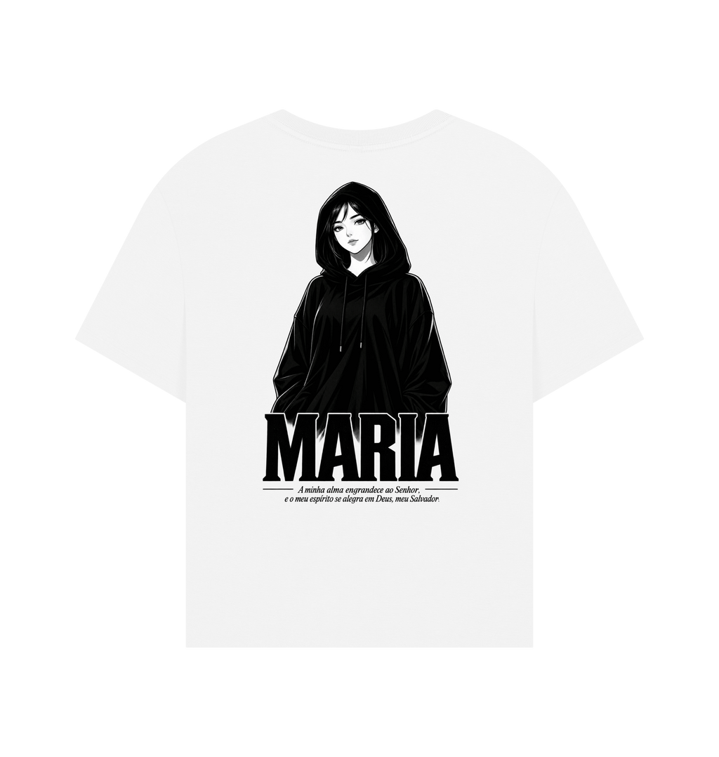 White Printed T-shirt Back
