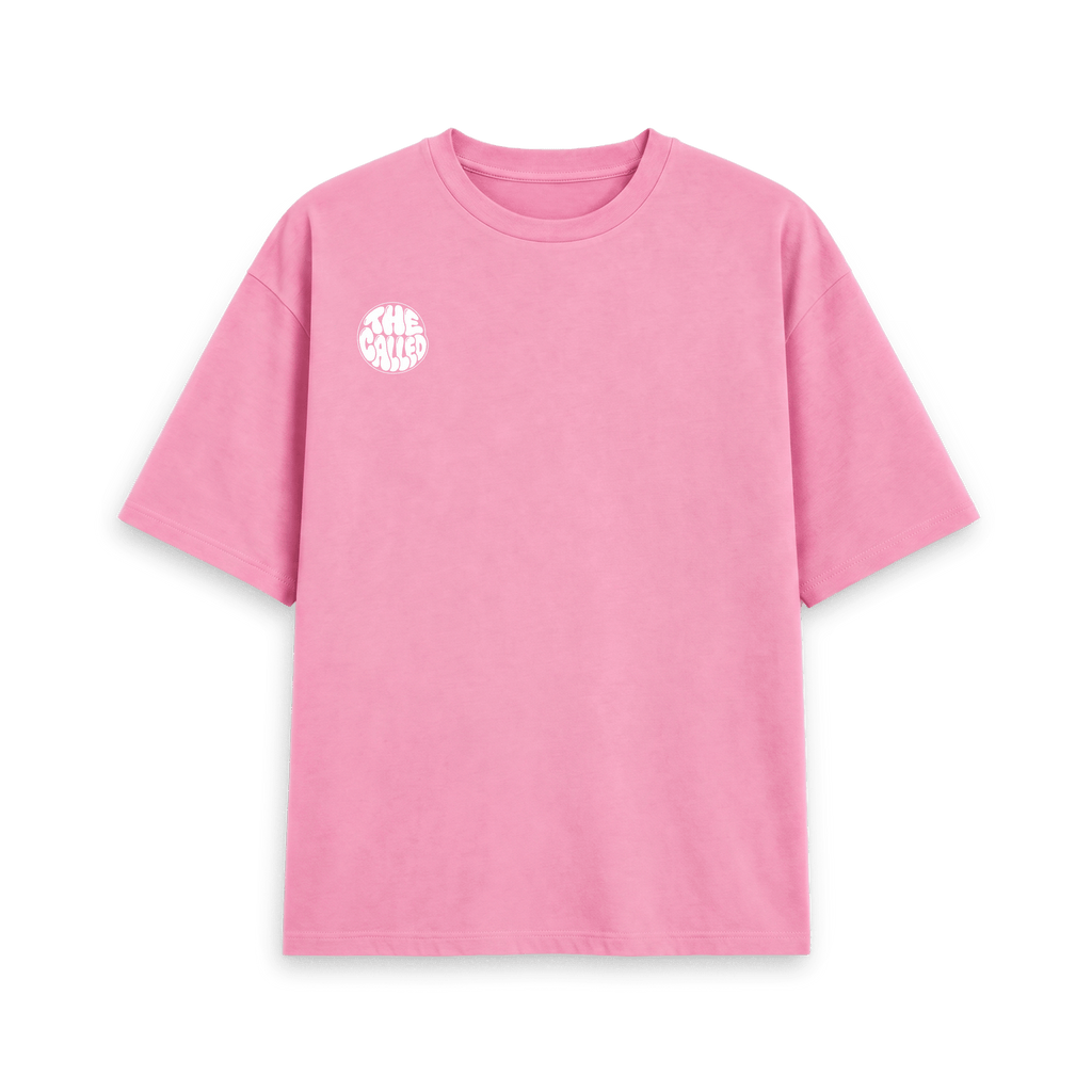 Rose Pink Printed T-shirt Front