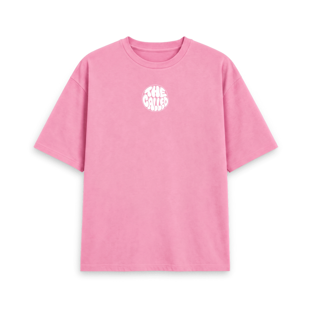 Rose Pink Printed T-shirt Front