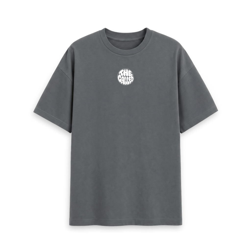 Slate Grey Printed T-shirt Front