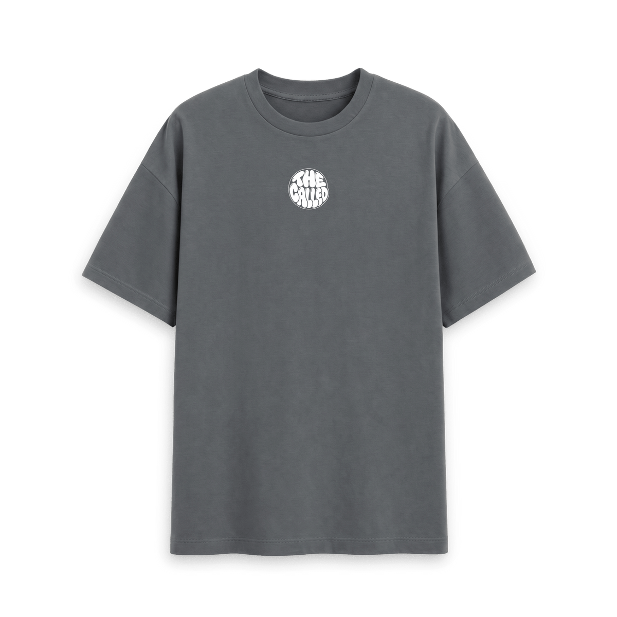 Slate Grey Printed T-shirt Front