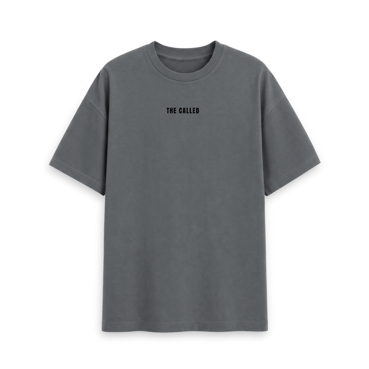 Slate Grey Printed T-shirt Front
