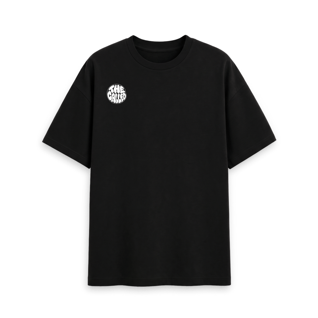 Black Printed T-shirt Front