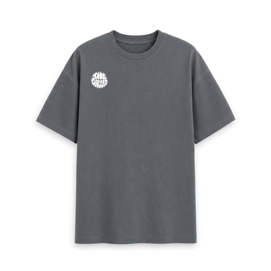 Slate Grey Printed T-shirt Front