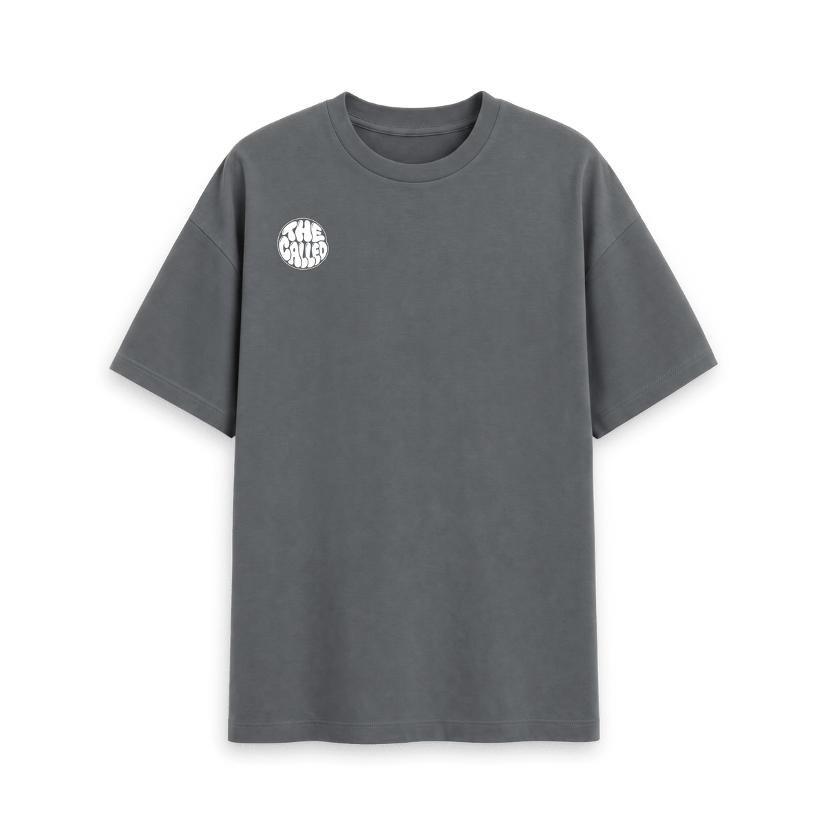 Slate Grey Printed T-shirt Front