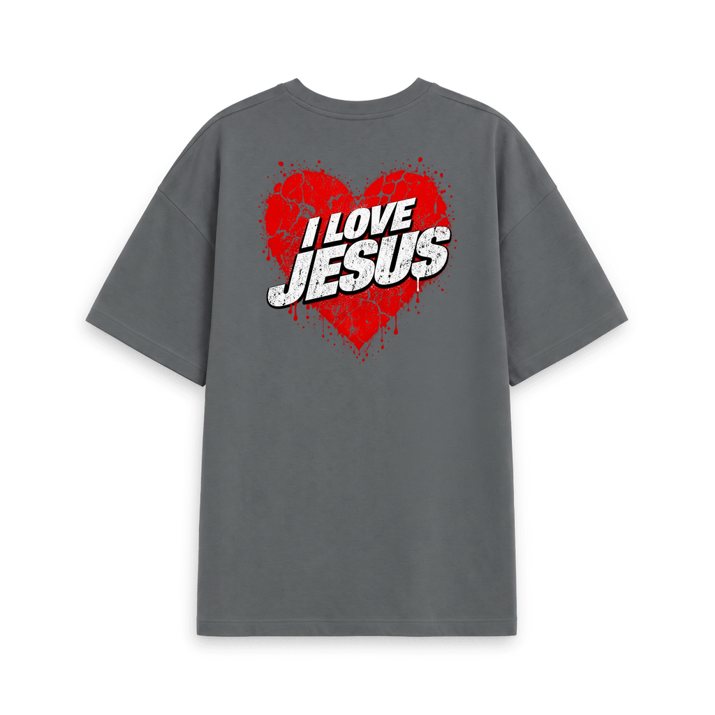 Slate Grey Printed T-shirt Back