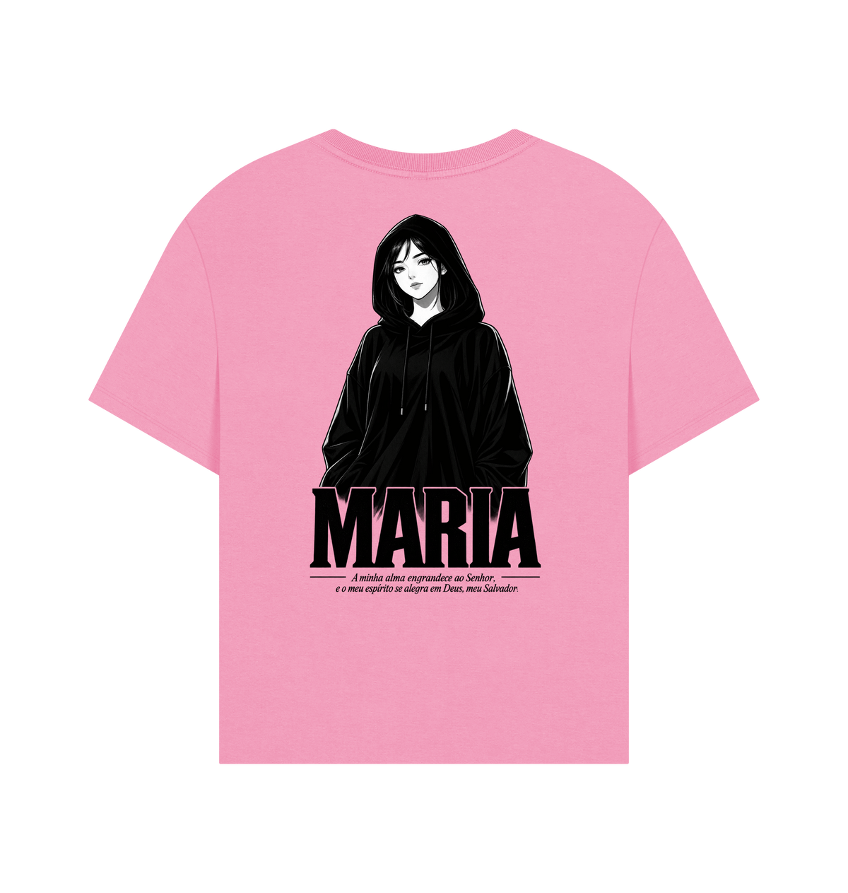 Rose Pink Printed T-shirt Back