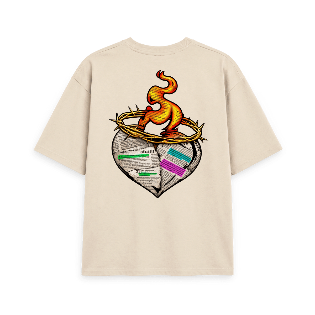 Oat Printed T-shirt Back