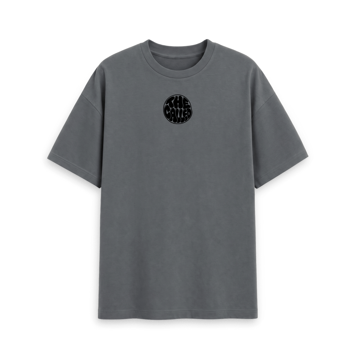 Slate Grey Printed T-shirt Front