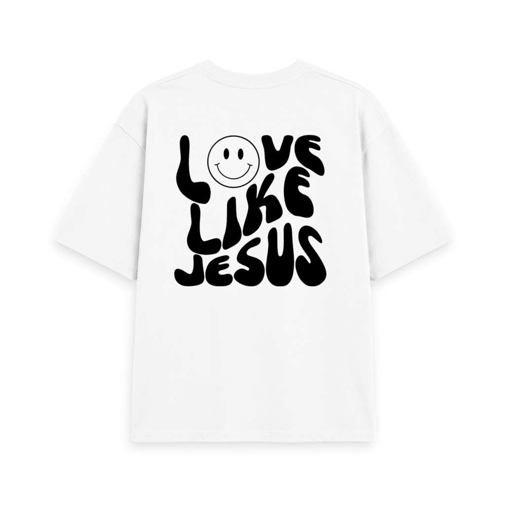 White Printed T-shirt Back