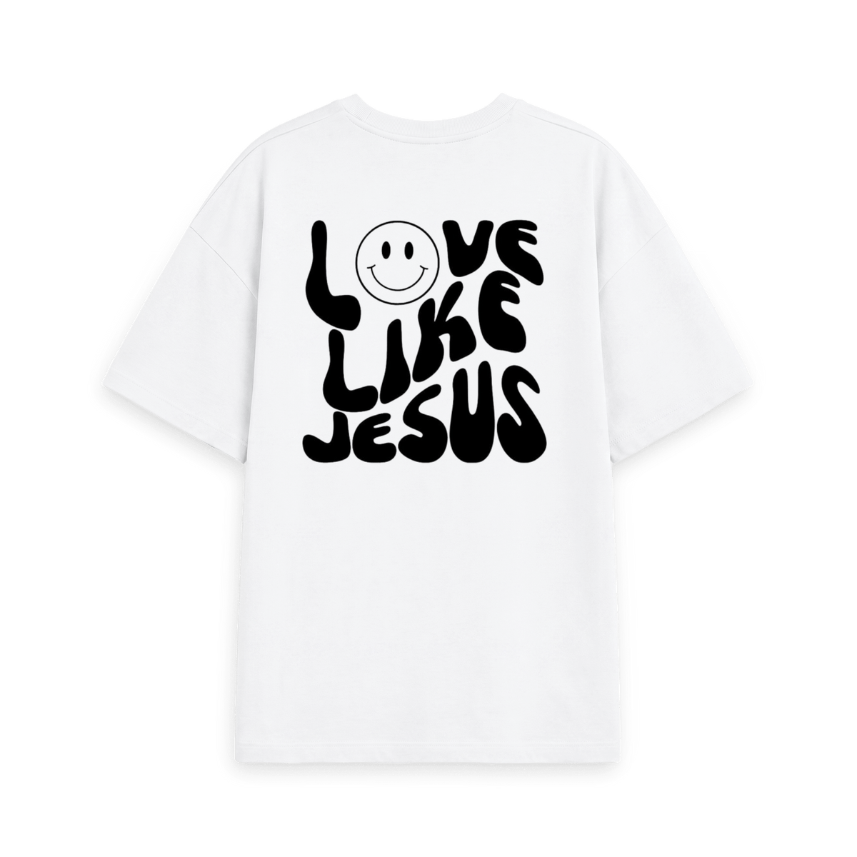 White Printed T-shirt Back