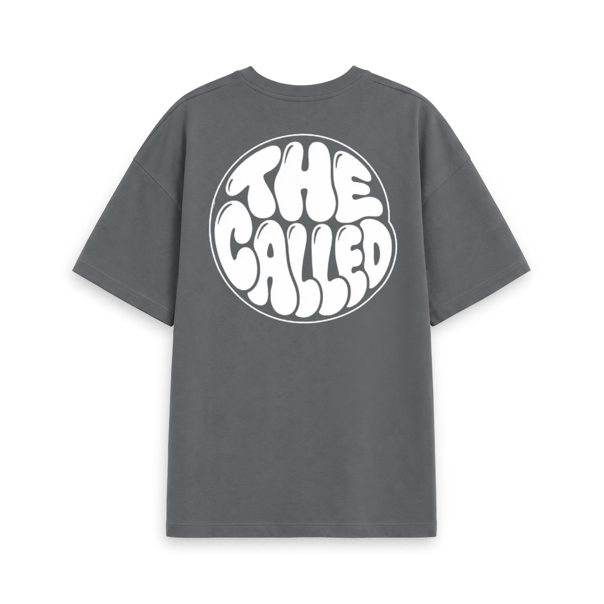 Slate Grey Printed T-shirt Back