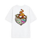 White Printed T-shirt Back